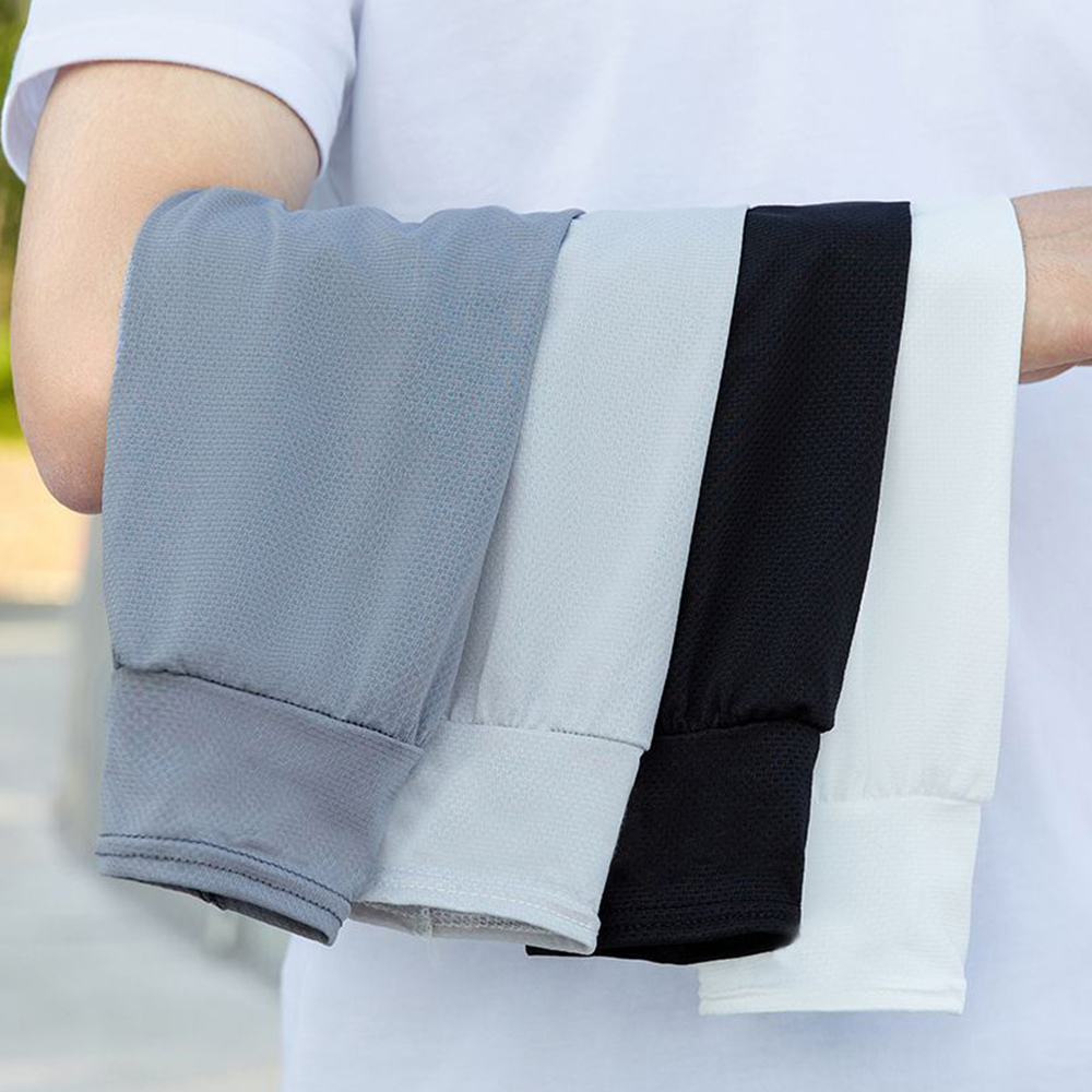 XXL 日焼け止めアームカバー男性サイクリングアームケース緩い拡大アームスリーブ屋外スポーツ日焼け防止袖口通気性アームウォーマー