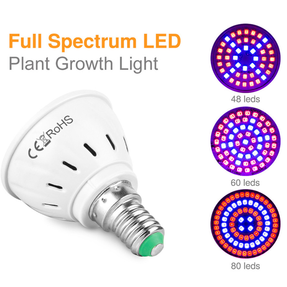 3PCS LED Wachsen Licht E27 E14 MR16 GU10 Volle Spektrum Gewächshaus Hydrokultur LED Wachsen Lampe Zimmerpflanze Lampe Lampada hohe qualität
