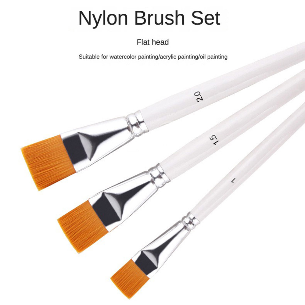 3 шт./набор, кисти для рисования маслом, 3 цвета