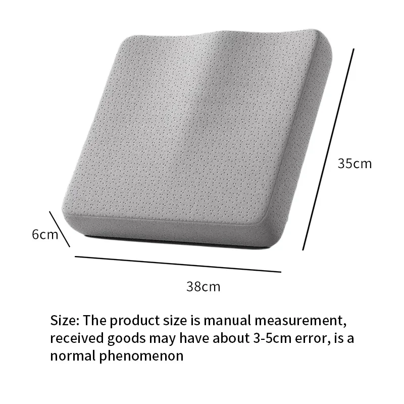 1pc cuscino ergonomico per ufficio in memory foam cuscino anti emorroidi cuscino per sedia cuscino per coccige cuscino per seggiolino da ufficio per auto