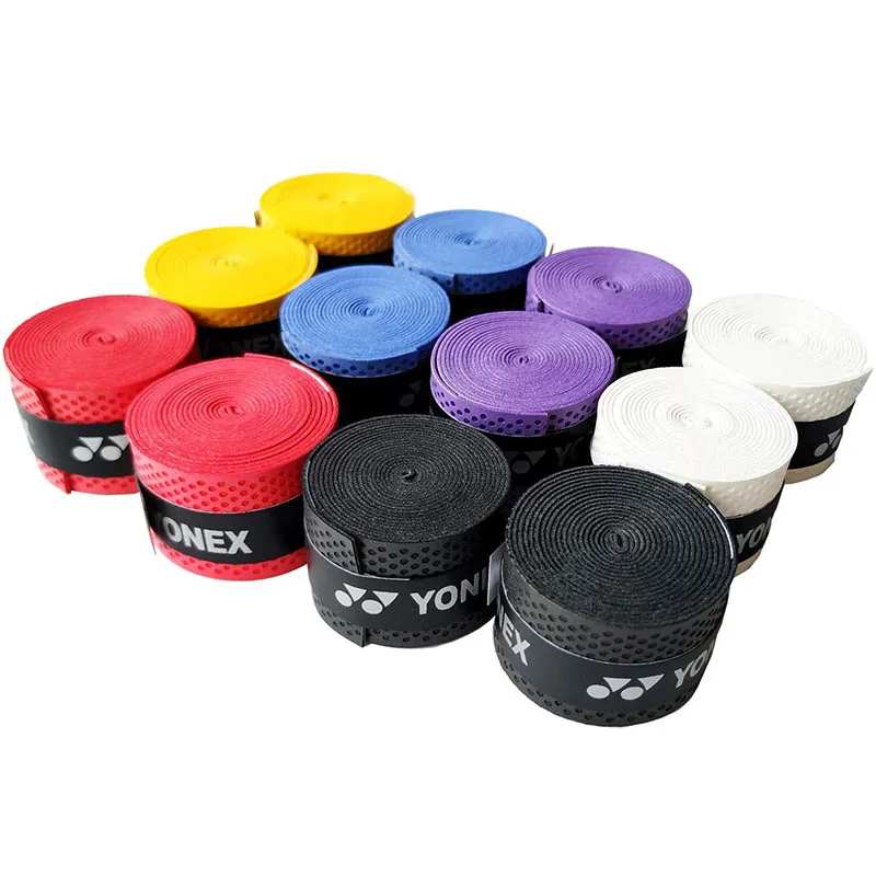 YONEX Overgrip ดูดซับเหงื่อแร็กเก็ต Anti-SLIP เทนนิสแบดมินตัน Anti-SLIP Racquet TAPE Grips ความหนา 5 มม.แบดมินตัน