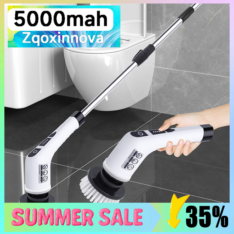 Depurador giratorio inalámbrico para el hogar, utensilios de cocina, cepillos para el cabello, escoba de baño, fregonas, cepillo de limpieza eléctrico multiusos