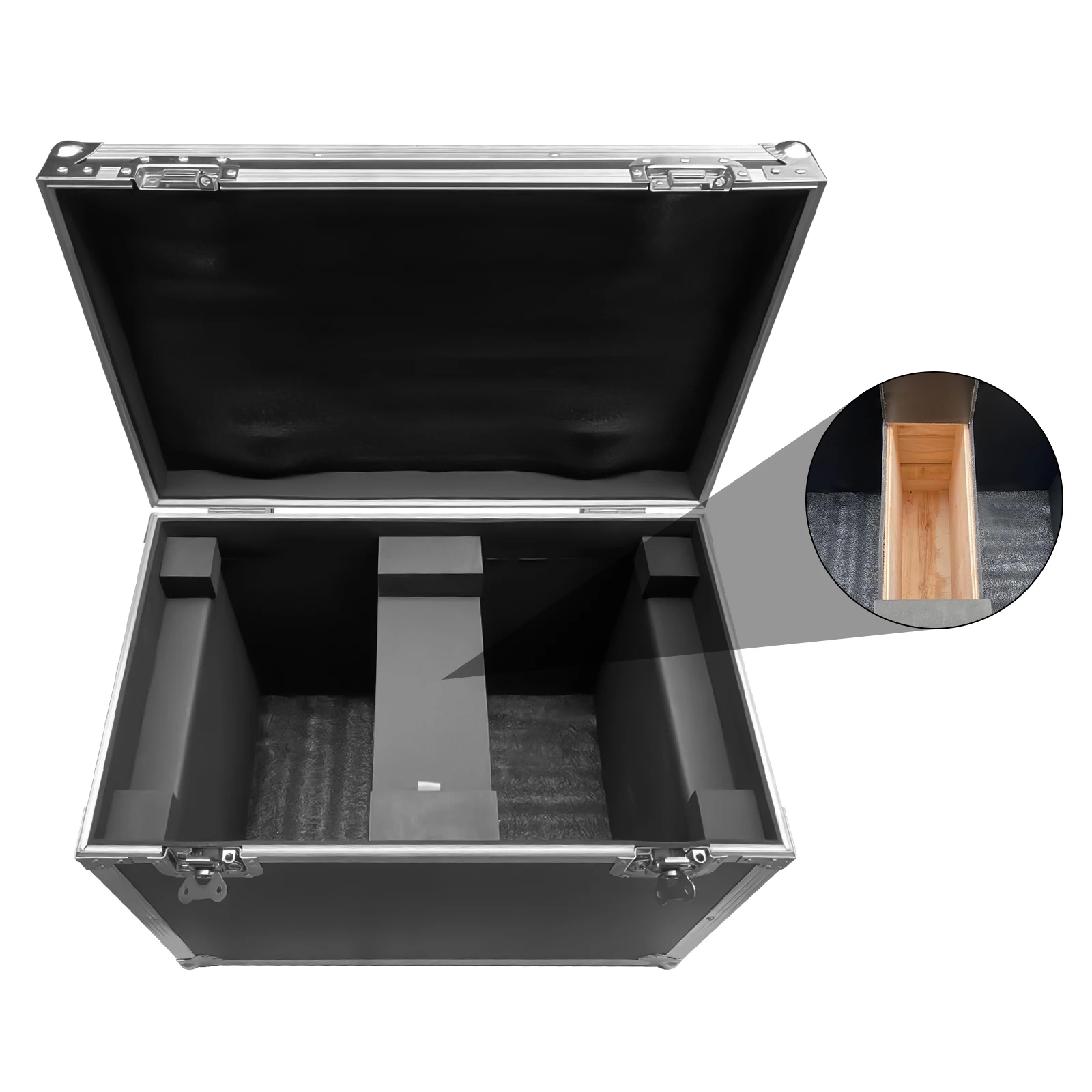 Fieryzeal Flycase Dj Flight Case Gator Cases G-Tour Style Case for Moving Head Light Stage Lights Moving Heads Beam Dmx Case