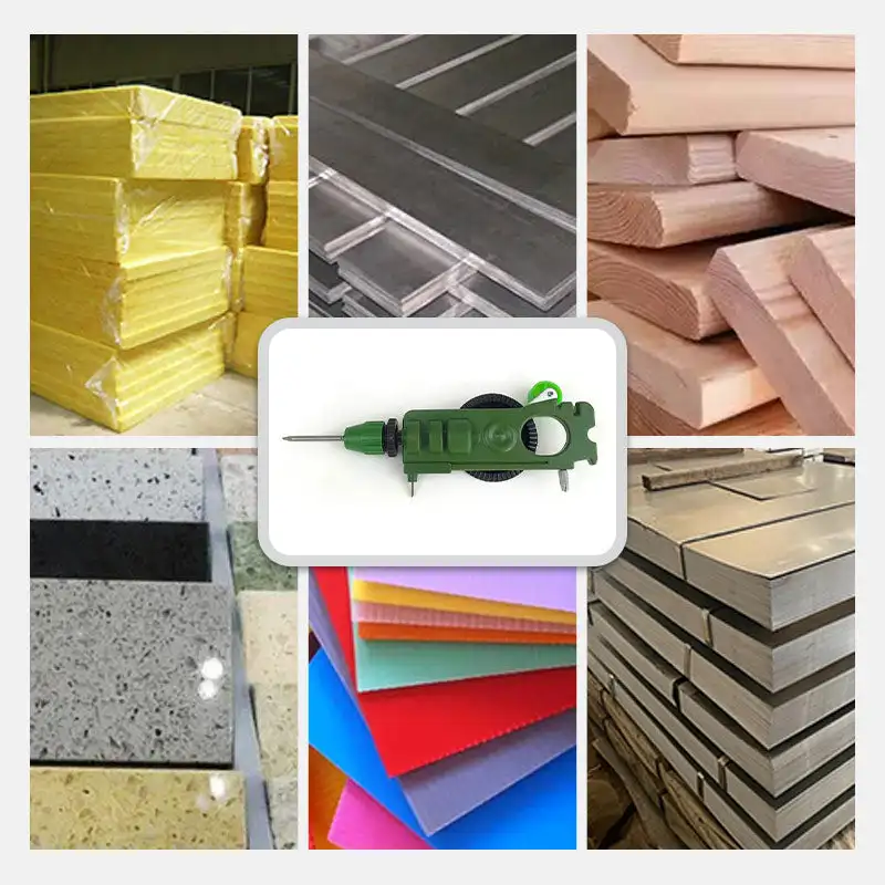 Tagliavetro multifunzionale con foratura e affilacoltelli Apriscatole manuale portatile per piastrelle in vetro Taglio manuale in vetro per piastrelle in ceramica