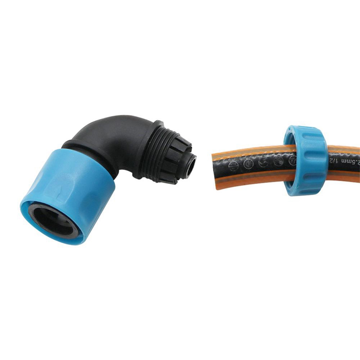 A72p cotovelo de 90 graus conector rápido 16mm abs irrigação de jardim mangueira de lavagem de carro conector de torneira de conexão rápida