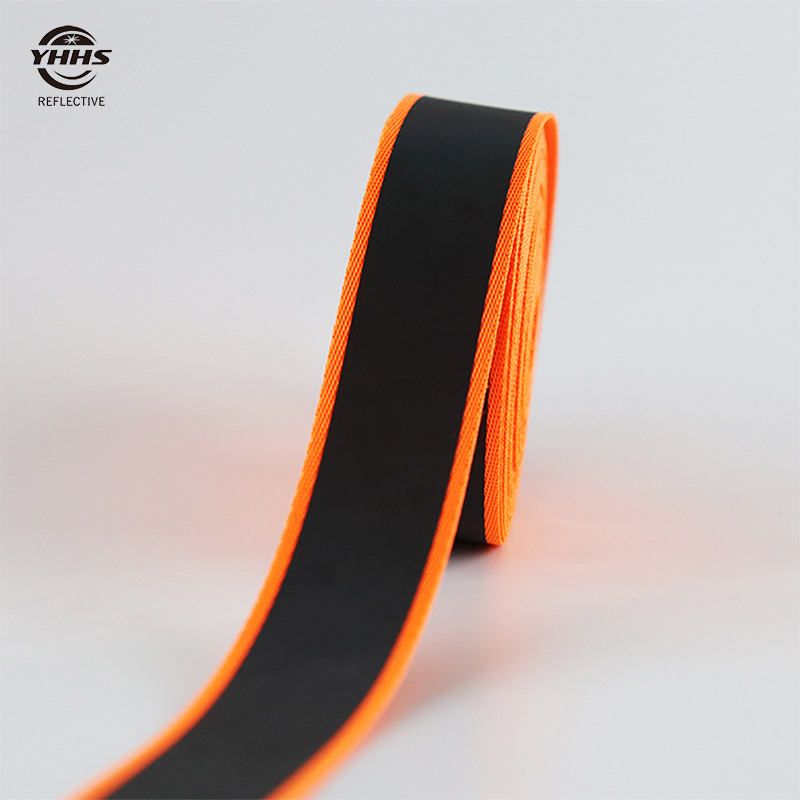 Nastro di Nylon arancione fluorescente ad alta visibilità arcobaleno fettuccia riflettente accessori per l'abbigliamento cucito sui vestiti cintura per animali domestici 5M