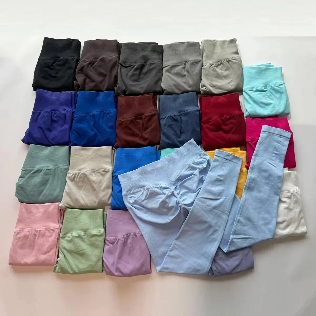 Leggings de impacto para mujer, mallas de Yoga sin costuras con banda baja acanalada, pantalones deportivos para gimnasio, medias de Fitness muy elásticas