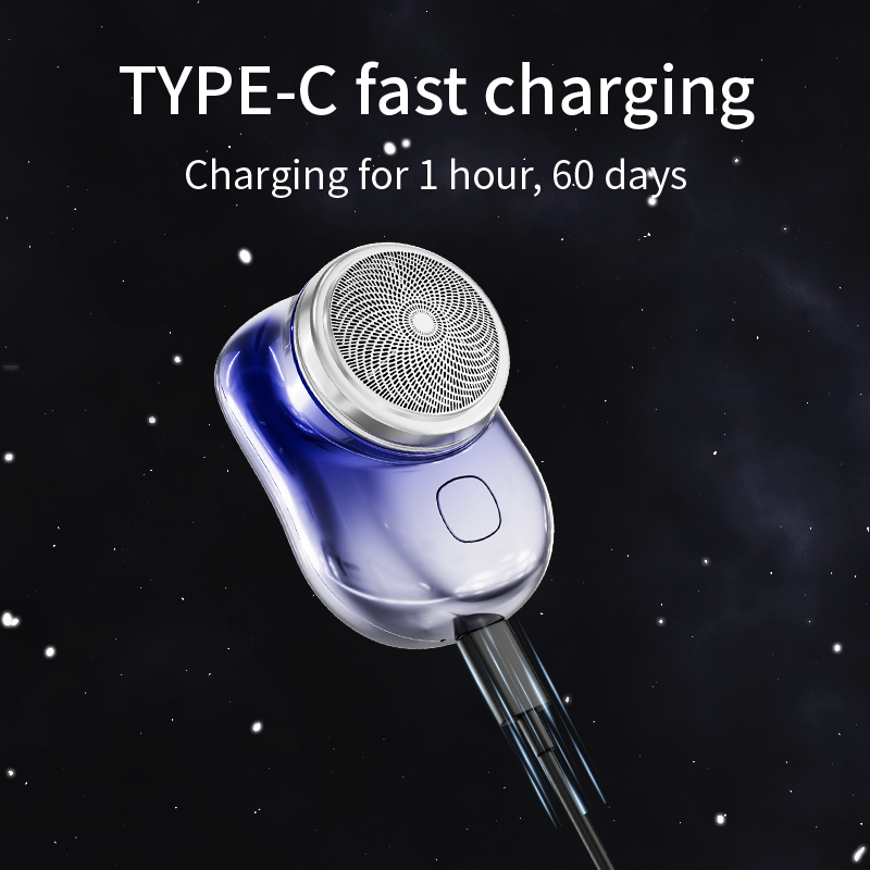 Mini Electric Razor For Men Wet Dry Electric Shaver Portable Electric Shaver Pocket Size Portable Outdoor Smart Battery Tools