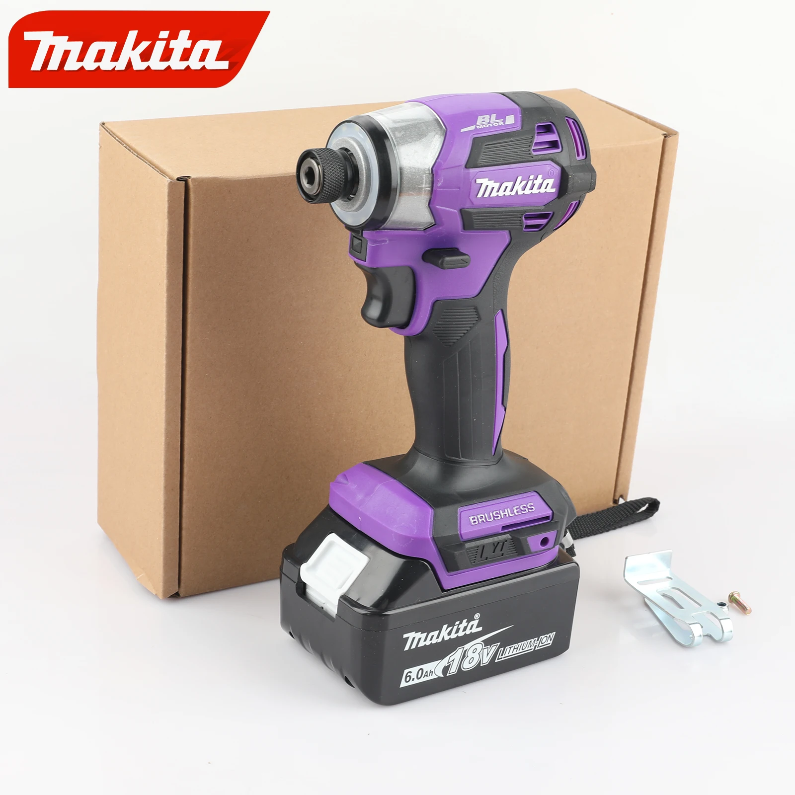 Makita ไขควงลิเธียมใหม่ Dtd173 ไขควงกระแทกไขควงไฟฟ้าไฟฟ้ามือเจาะไม้/Bolt/T-Mode สําหรับ Makita