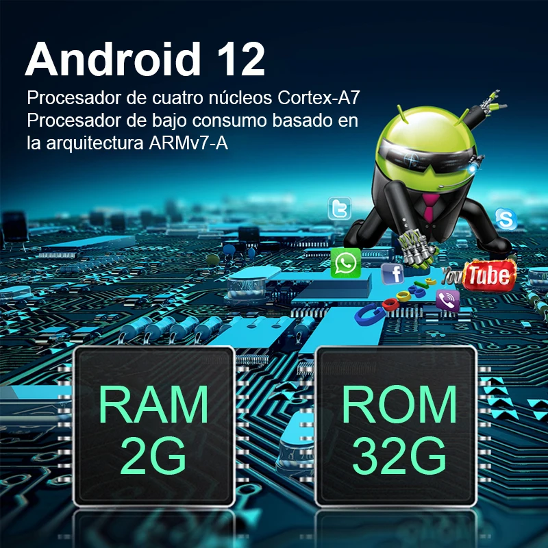 Rádio multimídia para carro com GPS Android player Universal, Carplay, Wifi, para Volkswagen Golf 5, 6, Polo, Passat B6, B7, CC, Skoda