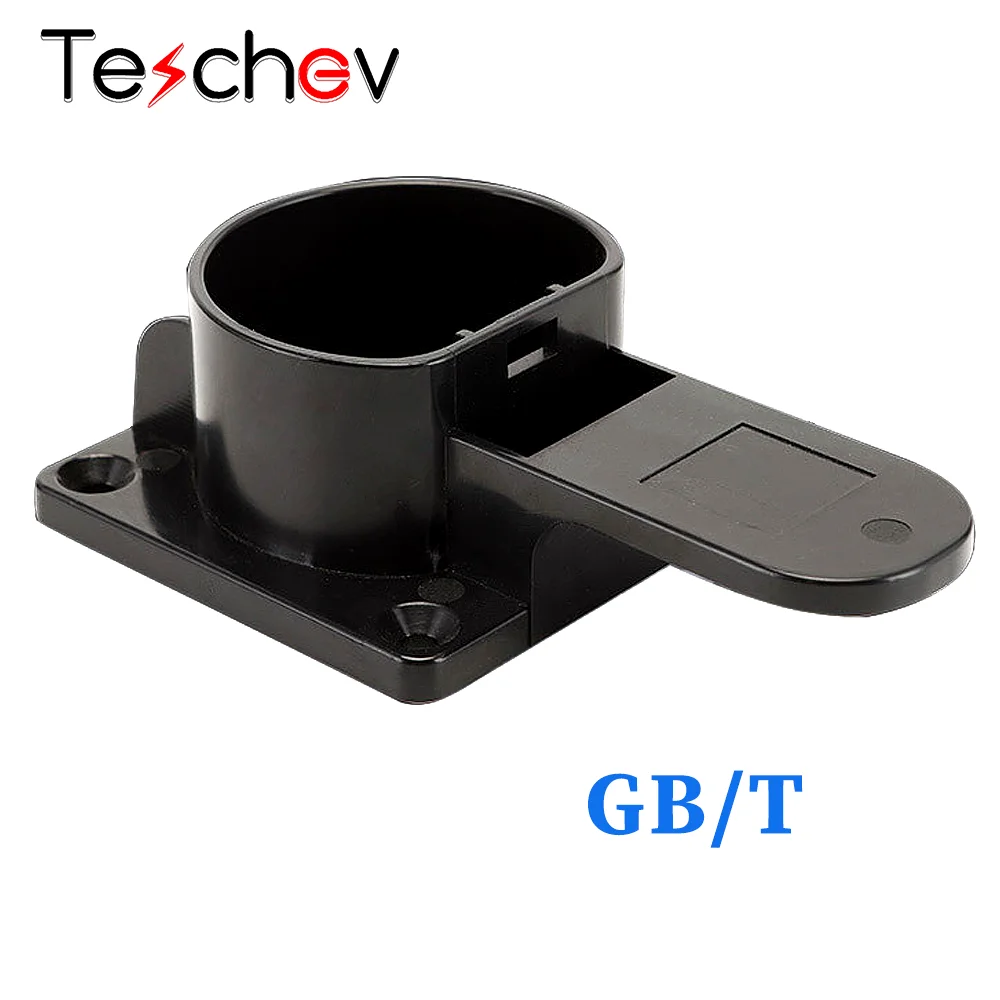 Teschev EV 充電器ホルダー Type2 IEC62196 Type1 J1772 GBT コネクタソケットプラグウォールマウント電気自動車充電ケーブルホルダー