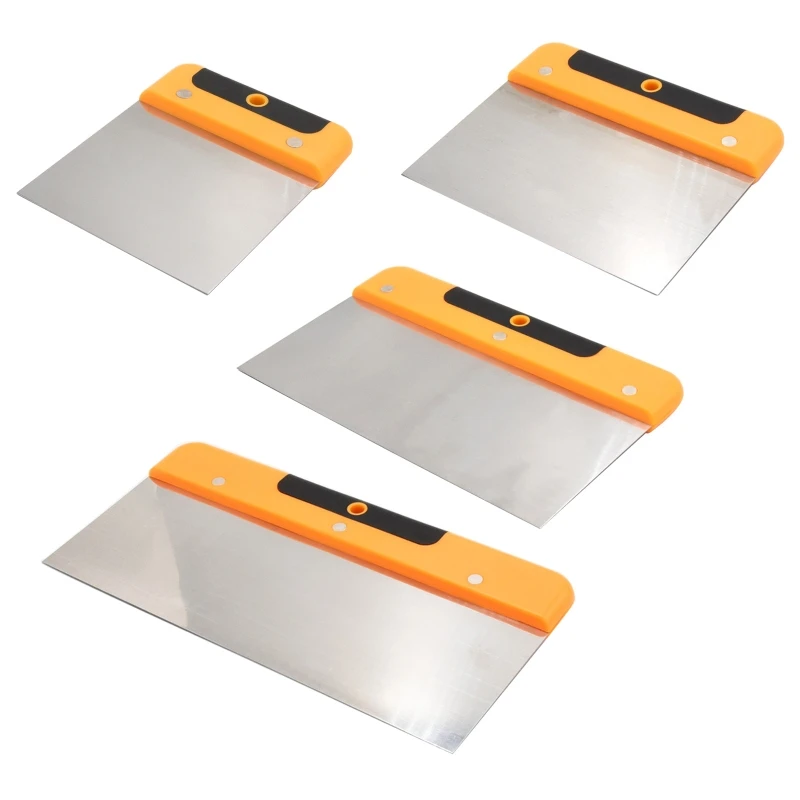 4/6/8/10 นิ้วสแตนเลส Putty Knife สีเครื่องมือ Putty Scraper พลาสเตอร์พลั่วบรรจุไม้พายวอลล์เปเปอร์ Scraper Wall Decor