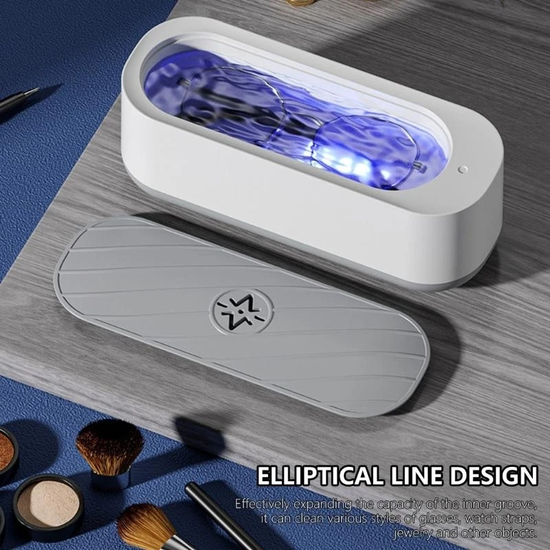 Tragbare Ultraschall-Reinigungsmaschine für Brillen, Schmuck und Dentalgeräte