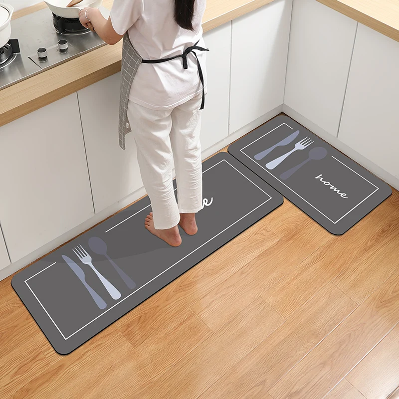 VIKAMA-alfombras de diatomita para cocina, alfombras de baño, alfombrilla de cocina