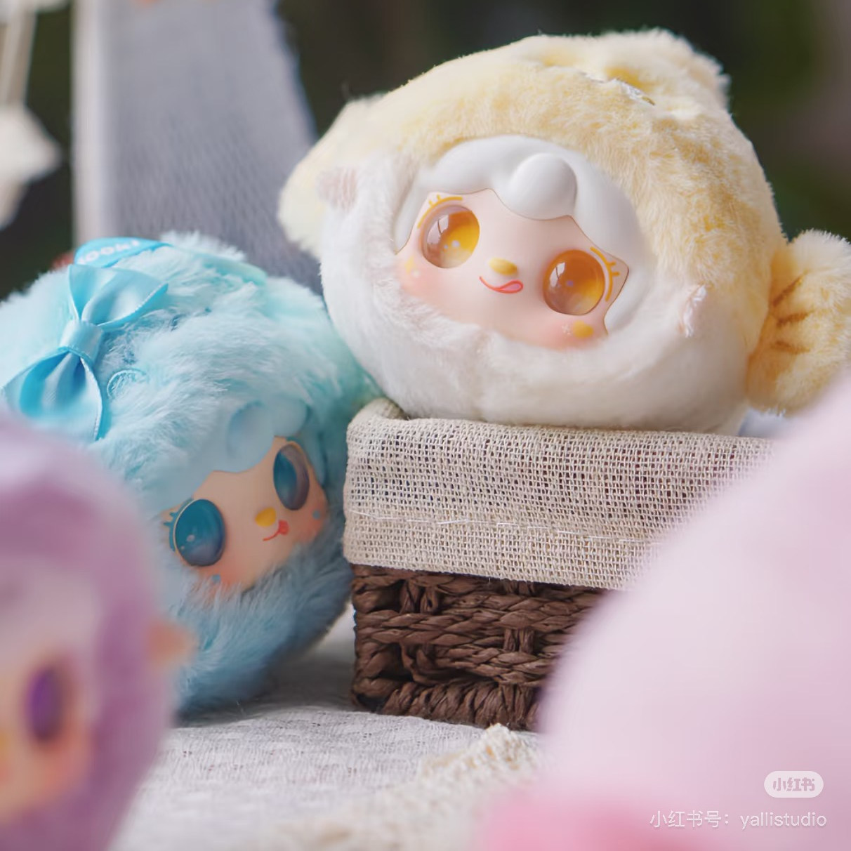 Yooki V6 Ocean Baby Series Blind Box Plüschpuppe Taschenanhänger Schlüsselanhänger Desktop-Dekor Guess Puppenfigur Trendiges Spielzeug süße Plüschgeschenke