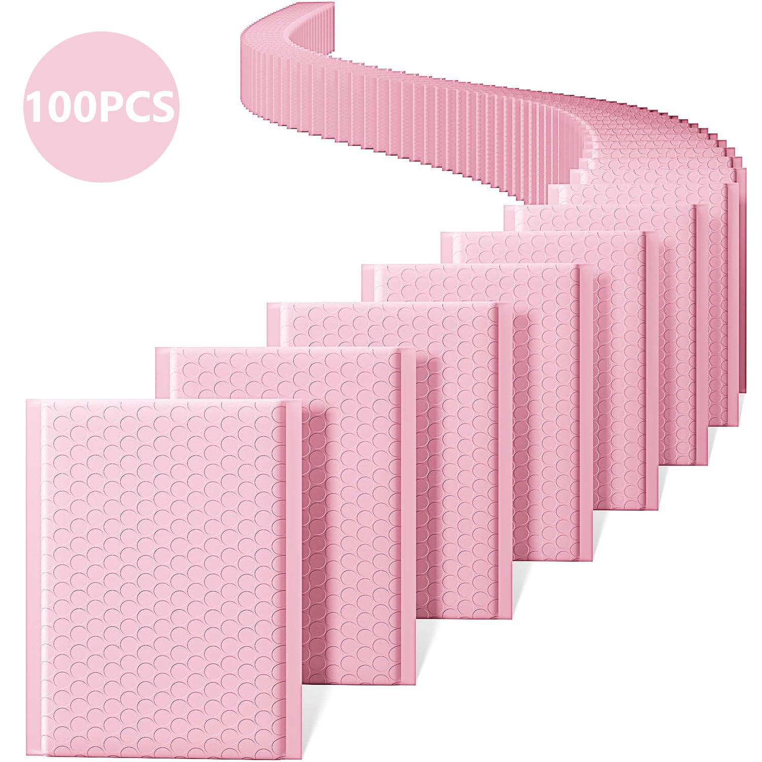 100 Uds. Paquetes de bolsas de envío, suministros de embalaje, bolsa de embalaje, sobres de burbujas para correo de pequeñas empresas