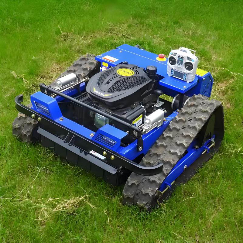Maßgeschneiderter Raupen-Grasschneider, Rasenmäher, ferngesteuerter Rasenmäher, Roboter-Rasenmäher, CE/ISO-zertifiziert, Verkaufsgarten