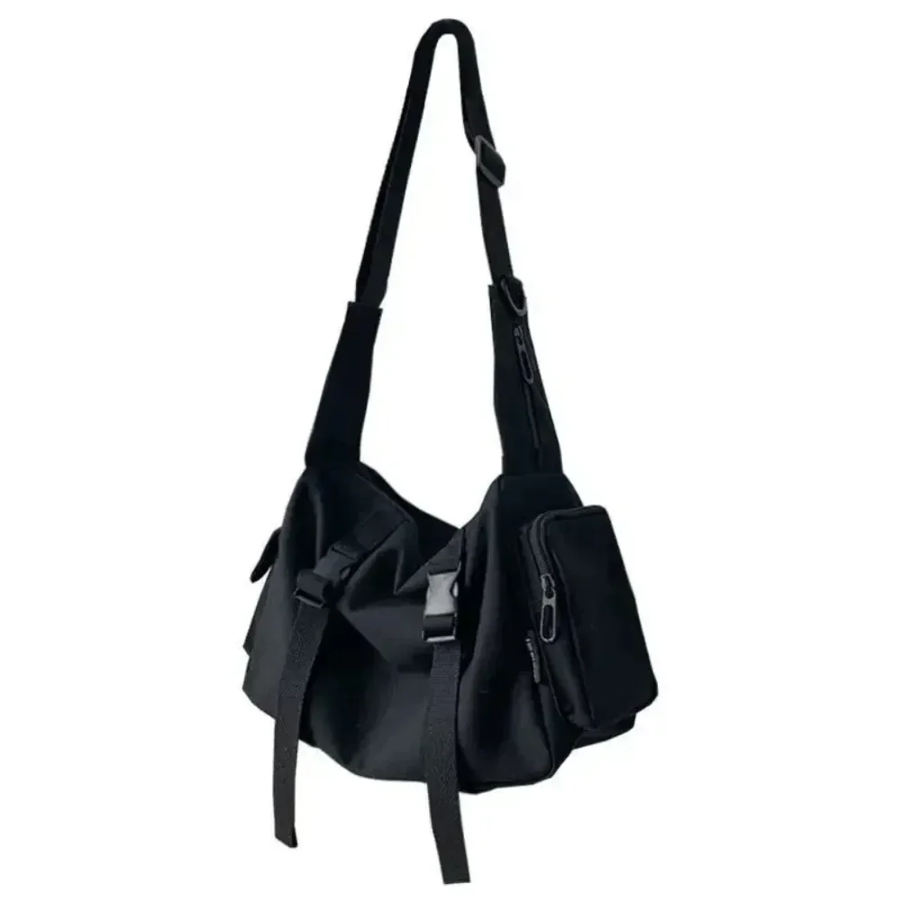 Torby crossbody z płótna dla kobiet, młodzieży i mężczyzn, modne, codzienne, pojemne torebki, torby na ramię, jednokolorowe damskie torby listonoszki.