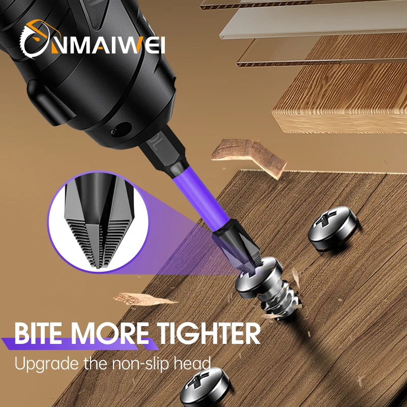 Magnetic Impact Phillips Bit Anti-Slip Long Screwdriver Bit Set Hex Shank Cross Impact Driver Bit for Power Drilling