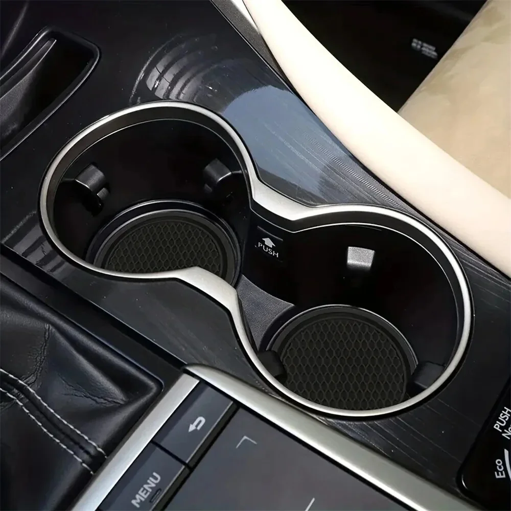 Carro Anti Slip Cup Holder, preto, Insert Coasters, Pads, Acessórios Interiores, Universal, se encaixe a maioria dos copos, se encaixe mais, 2pcs