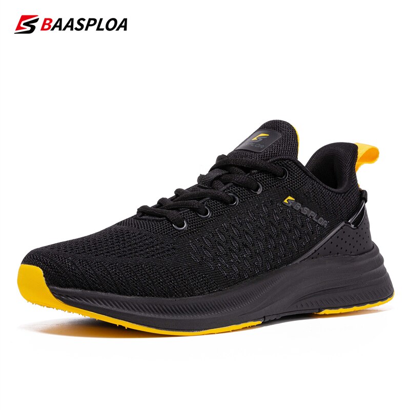 2023 Baasploa Männer Laufschuhe Leichte Sportschuhe Mesh Atmungsaktive Casual Turnschuhe Nicht-Slip Outdoor für Männer Neue Ankunft