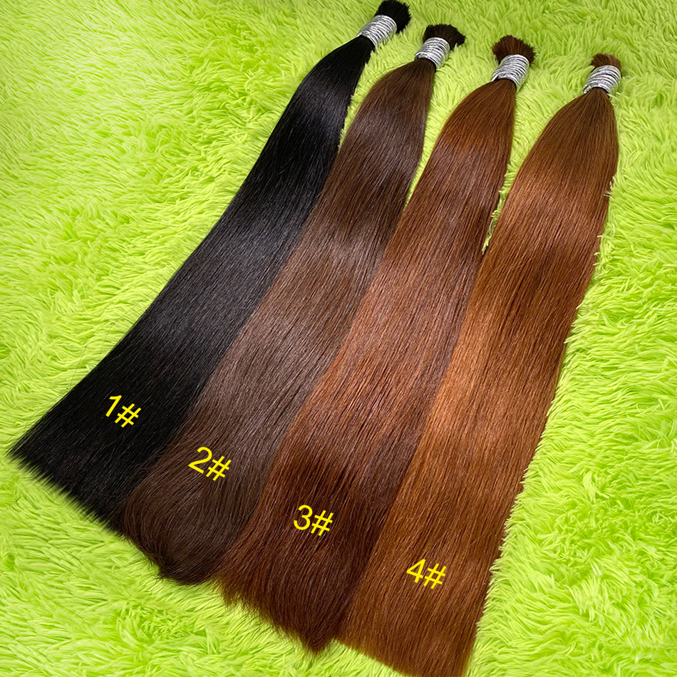 Extensiones de cabello ธรรมชาติ humano 100% ธรรมชาติตรงส่วนขยายดิบเวียดนามอินเดียมนุษย์ผม Bulk Bundles