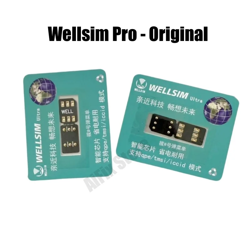 2 Pçs/lote Mais recente Wellsim Pro V4.1 Versão Dobrável com Modo QPE Esim MEP para iPhone 16 15 14 13 12 11 8 7 X