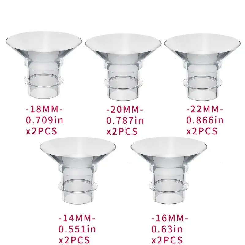 Inserção de flange 1P compatível com Momcozy/Medela/Spectra/YOUHA/TSRETE Escudos/flange de 24 mm, reduz o túnel de 24 mm para baixo até o outro tamanho