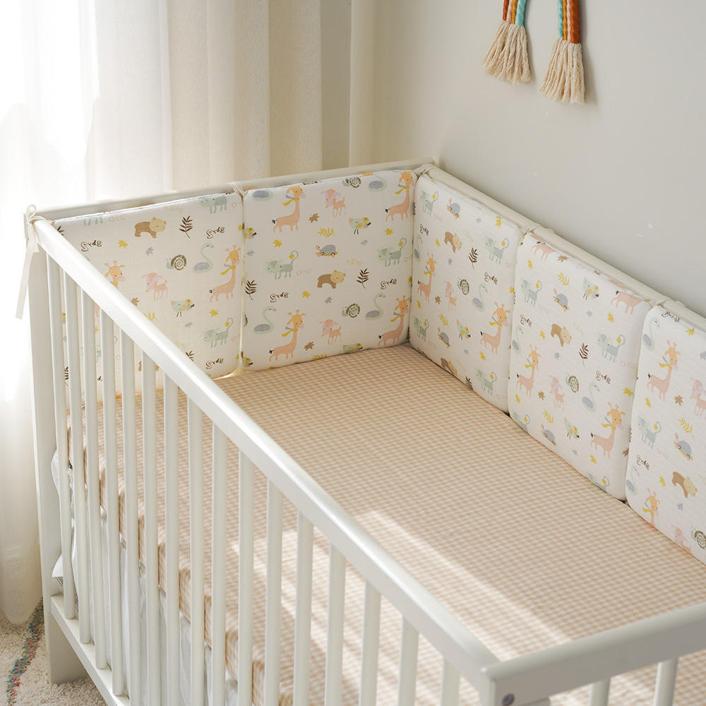 Pare-chocs anti-collision lavable pour lit de bébé, garde-corps de lit pour nouveau-né, sécurité, R64.6 pièces