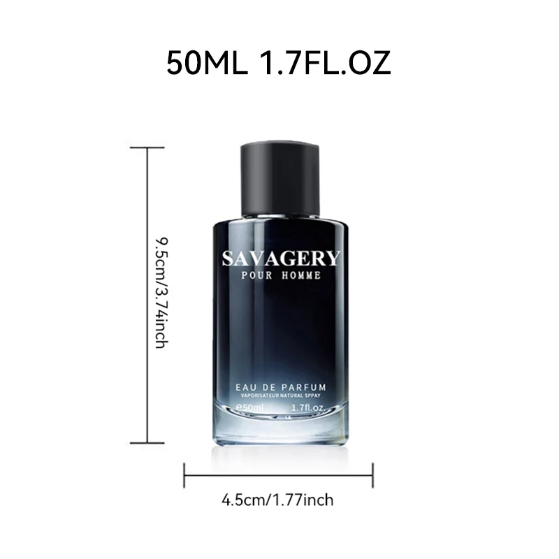น้ําหอมผู้ชาย 50ML/1.7FL.OZ, Fougère Notes, สเปรย์ Eau de Parfum สําหรับทุกฤดูกาลใช้ประจําวันหรือออกเดท, ของขวัญวันหยุดในอุดมคติ