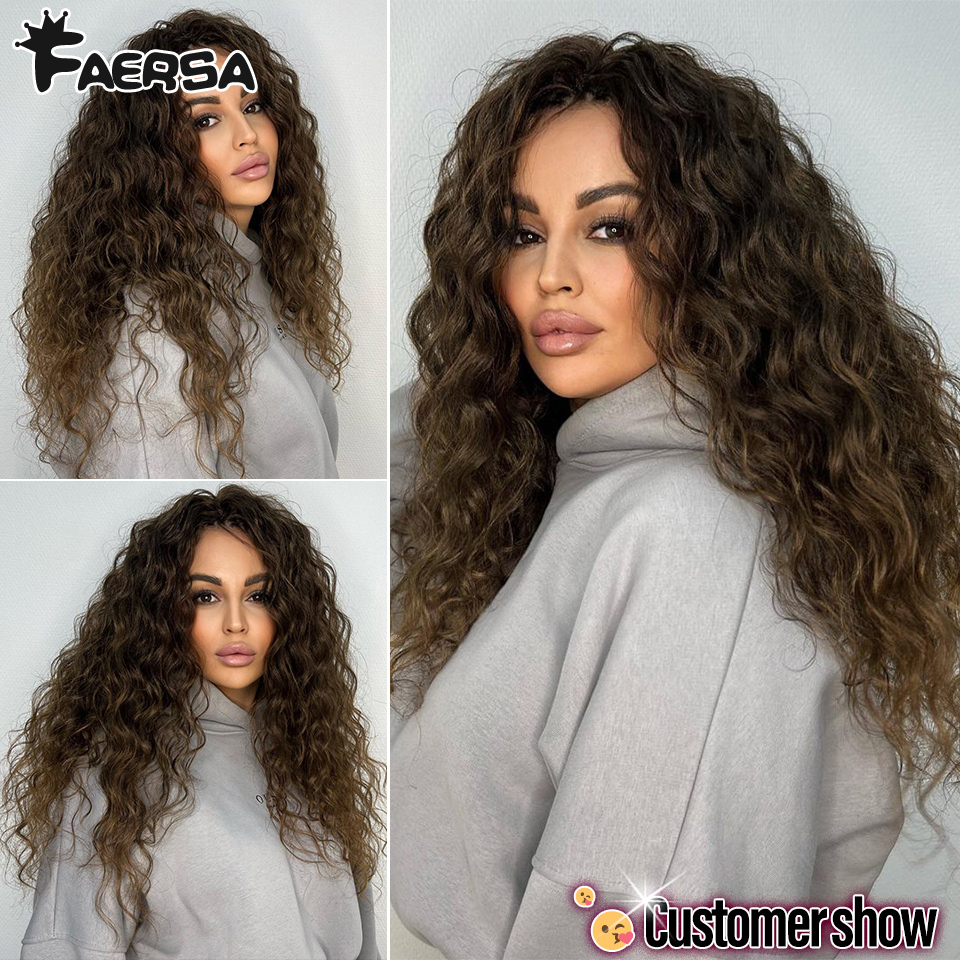 深い波状ツイストかぎ針編みヘアアフロカール水波かぎ針編み三つ編み合成カーリー編みヘアエクステンション女性のための 18 24 インチ