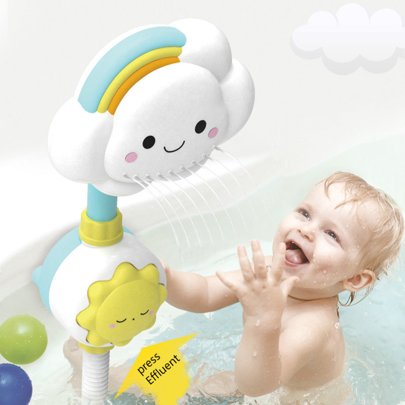 Игрушки для ванны для детей, детская игра в воду, модель облаков, смеситель для душа, игрушка-распылитель для детей, Сквиртинг, спринклер для ванной, детская игрушка