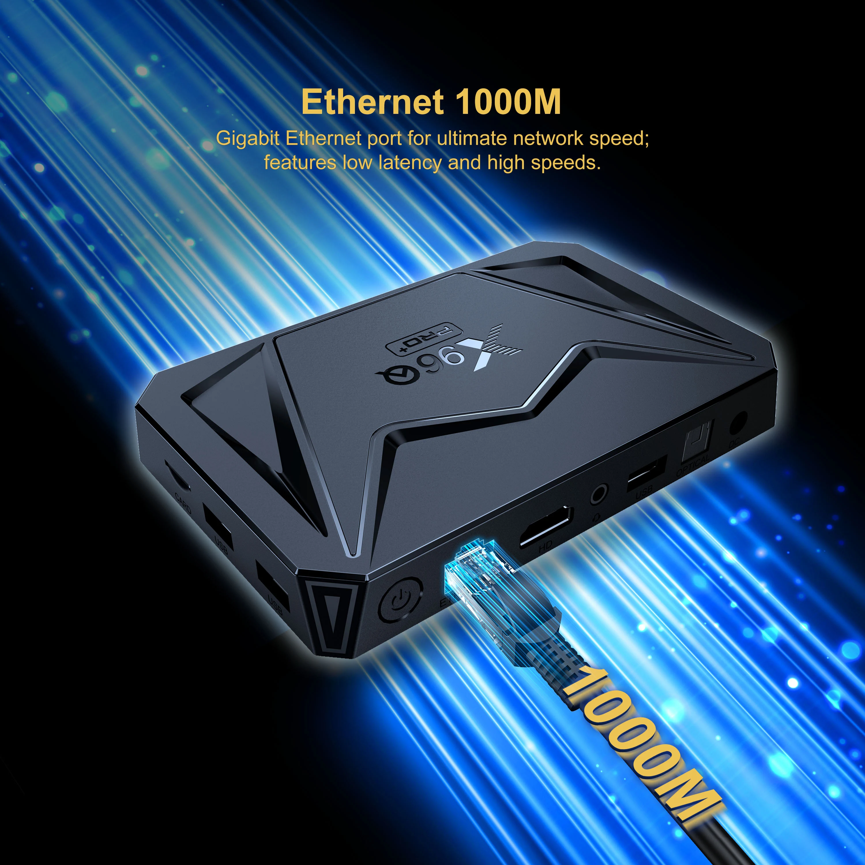 X96Q PRO+ TV Box Android 14 Allwinner H728  Smart Box 1000M LAN BT5 Wifi6 2.4G/5G Support 8K Media Player Set Top Box 4GB 64GB