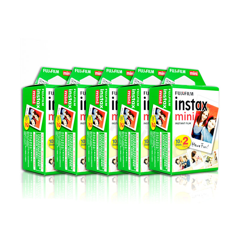 Fujifilm-hojas de papel para cámara instantánea Fuji Instax Mini, 12, 11, 9, 40, 70, 90, Link, Liplay, EVO