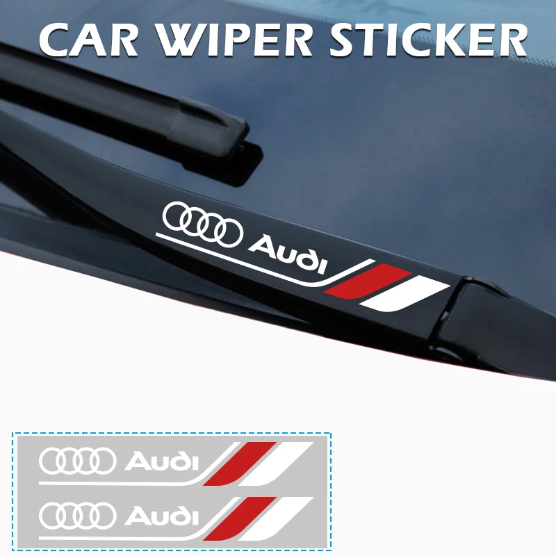 2szt Naklejki samochodowe Auto Decors Wycieraczki samochodowe Naklejki samochodowe do AUDI A1 A3 A4 A5 A7 A8 Q3 Q5 Q7 S3 S4 S5 S6 S7 Akcesoria