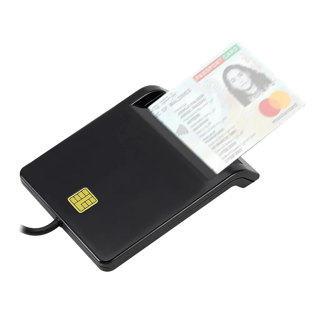 USB-Smartcard-Leser, stabile Bedienung, zuverlässige Einfachheit für DNIE ATM CAC IC ID SIM-Karten-Kloner-Anschluss Windows
