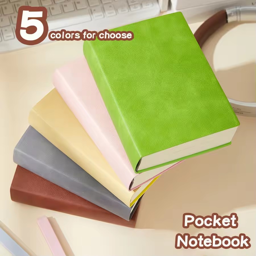슈퍼 두꺼운 노트북(640페이지) A6 창의력 문구류 빈 노트패드 Pu 커버 학교 사무용품(스케치 및 그래피티)