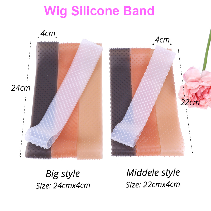 Small Silicone Band To Fix Wig Glueless Wig Grip Headband Black Anti Slip Silicone Wig Band Soft Elastic Wig Band For Edges 22Cm