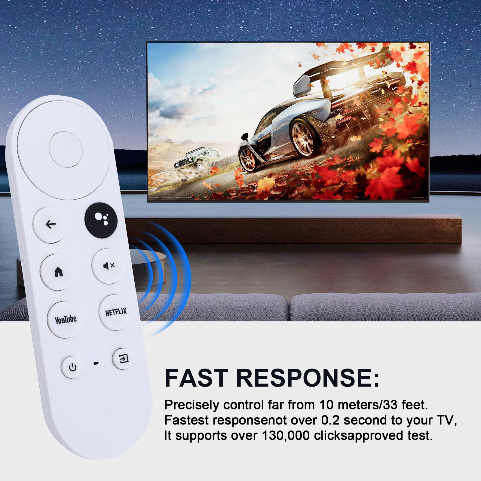 Sostituzione per Google-Chromecast-Remote, per Chromecast con telecomando Google Tv e Google Tv Streamer