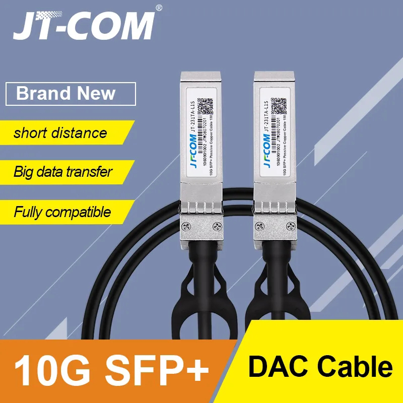 Cavo Twinax DAC SFP+ da 10 Gb, passivo, compatibile con Cisco SFP-H10GB-CU2M, Ubiquiti, Intel, Mikrotik, Netgear, D-Link, 1 m,2 m,5 m