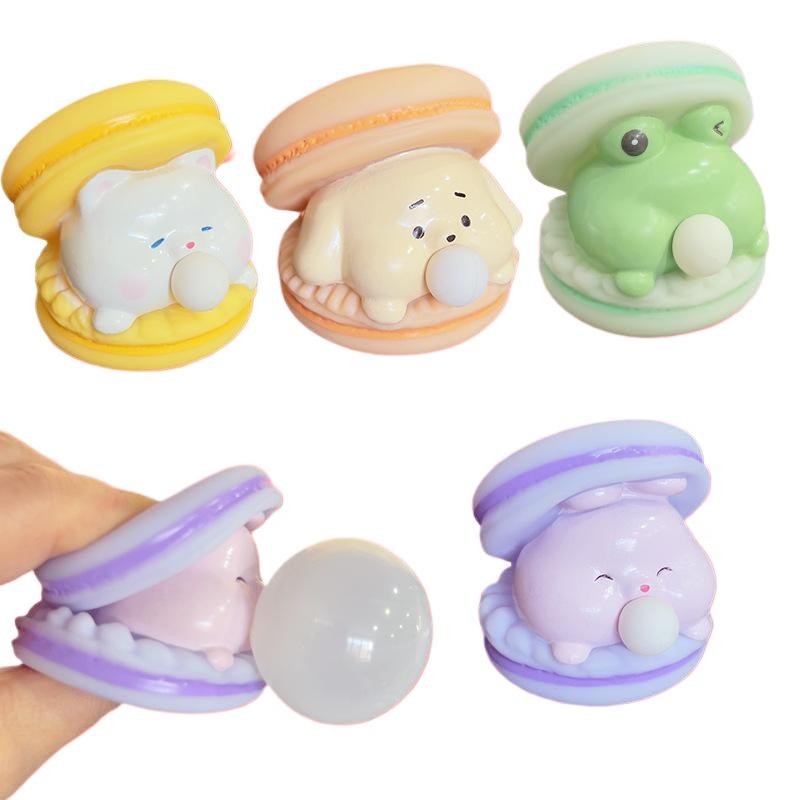 2 шт., макароны, бургер, ударные пузыри, офисные украшения для снятия стресса, креативные мультяшные игрушки, детские декомпрессионные игрушки, подарки