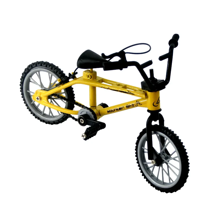 Mini modelo de bicicleta de aleación, juguete para dedo, bicicleta de montaña, simulación de Metal, juguetes educativos divertidos, regalo para niños, 1 ud.