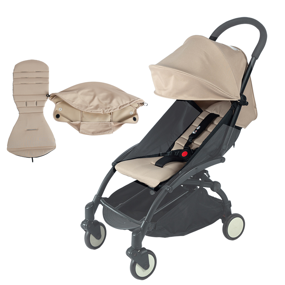 Аксессуары для детских колясок, 2 шт./компл., 6 + солнцезащитный козырек и матрас, подходит для Yoyo/Yoyo3, утолщенный UPF50 + водонепроницаемый навес с подкладкой для сиденья