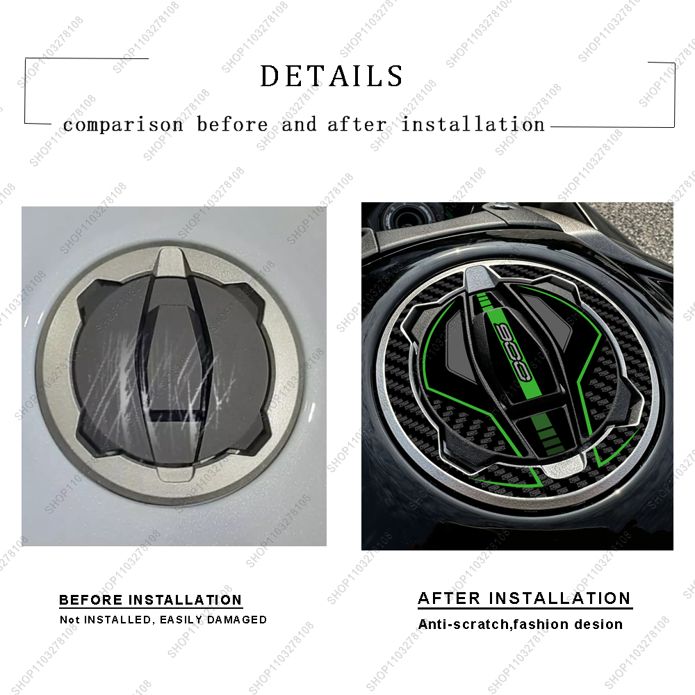 Аксессуары для мотоциклов, крышка топливного бака, защитная наклейка, водонепроницаемая, устойчивая к царапинам 3D наклейка из смолы для Kawasaki Z900 Z 900 2022-2025