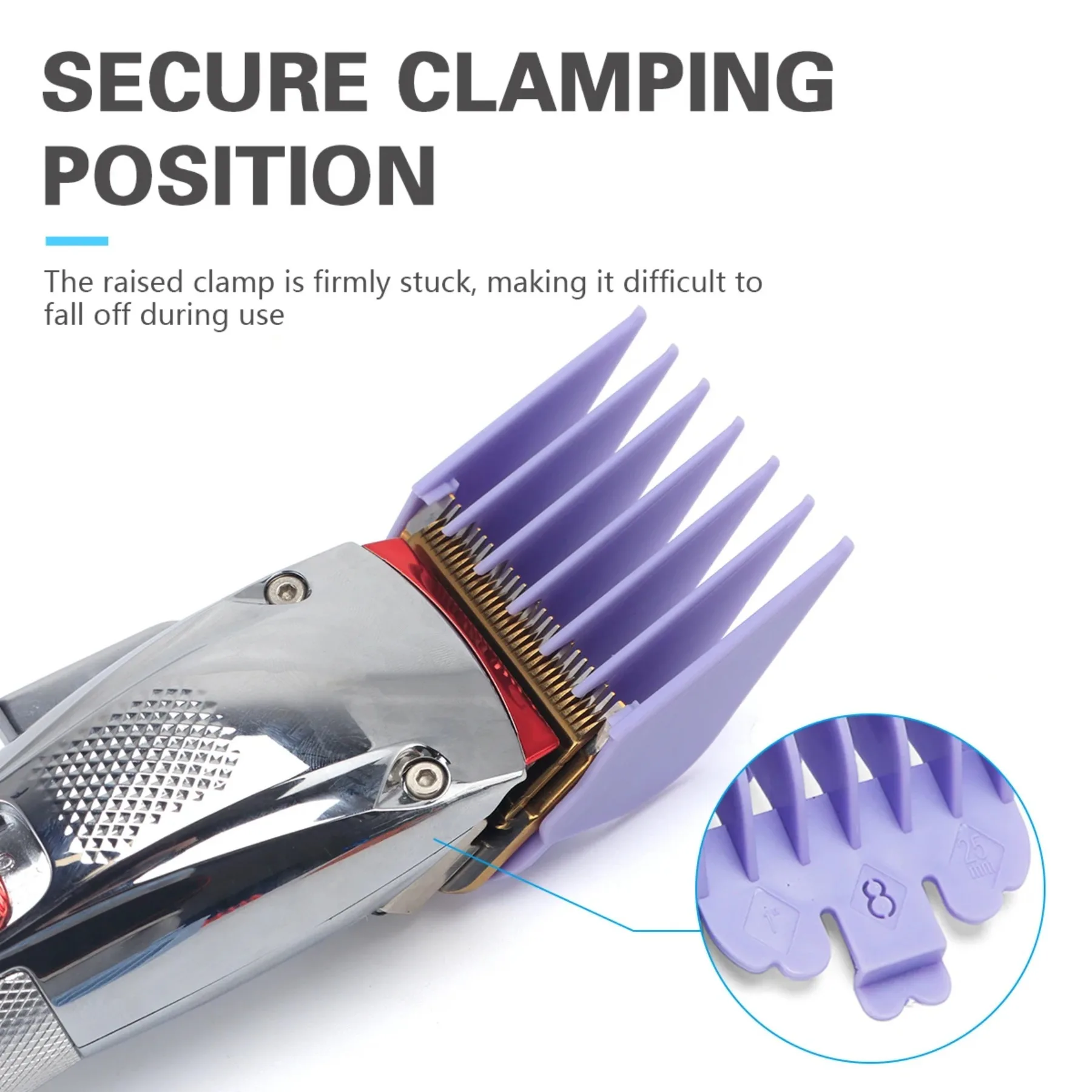 10 stuks Universele Tondeuse Guards Kapper Accessoires Professionele Trimmer Attachment Limiet Kammen Vervanging Guards Set