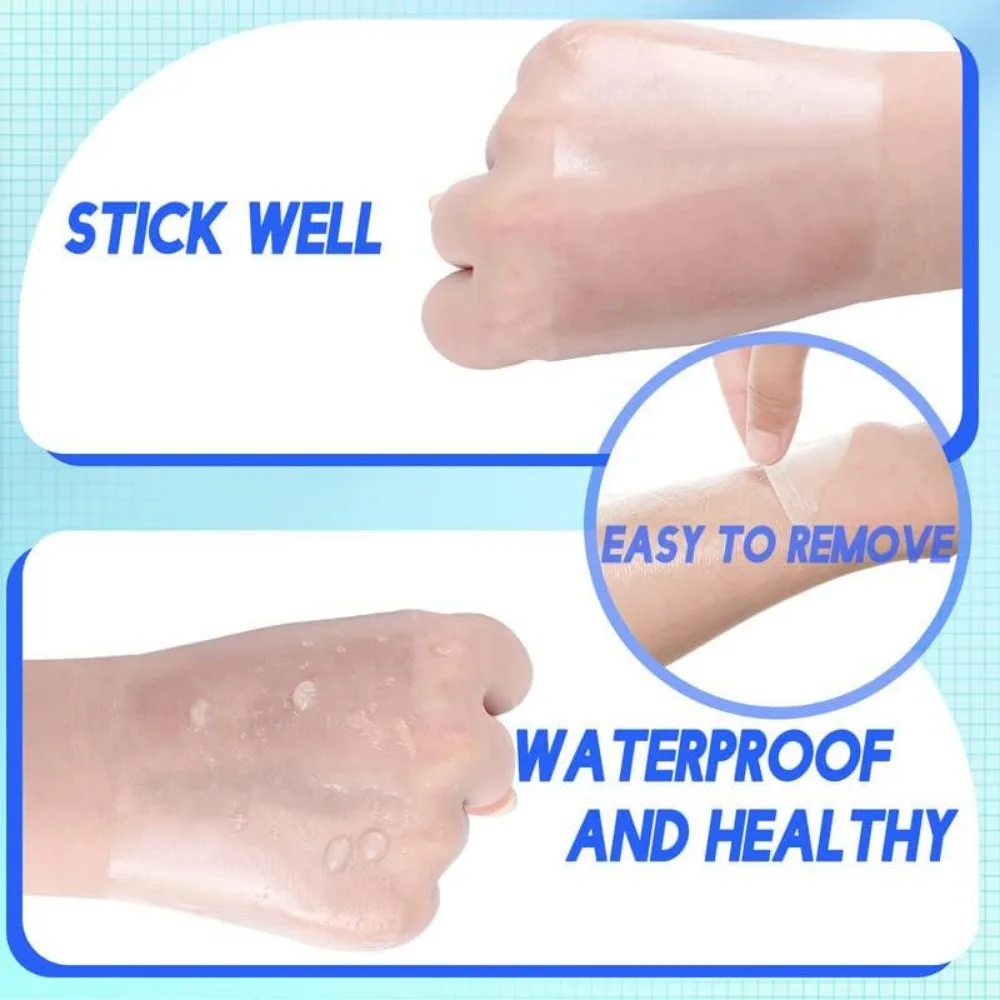 Bendaggio adesivo elasticizzato impermeabile Pellicola protettiva trasparente trasparente per medicazione Nastro per benda di copertura usa e getta per tatuaggi Doccia