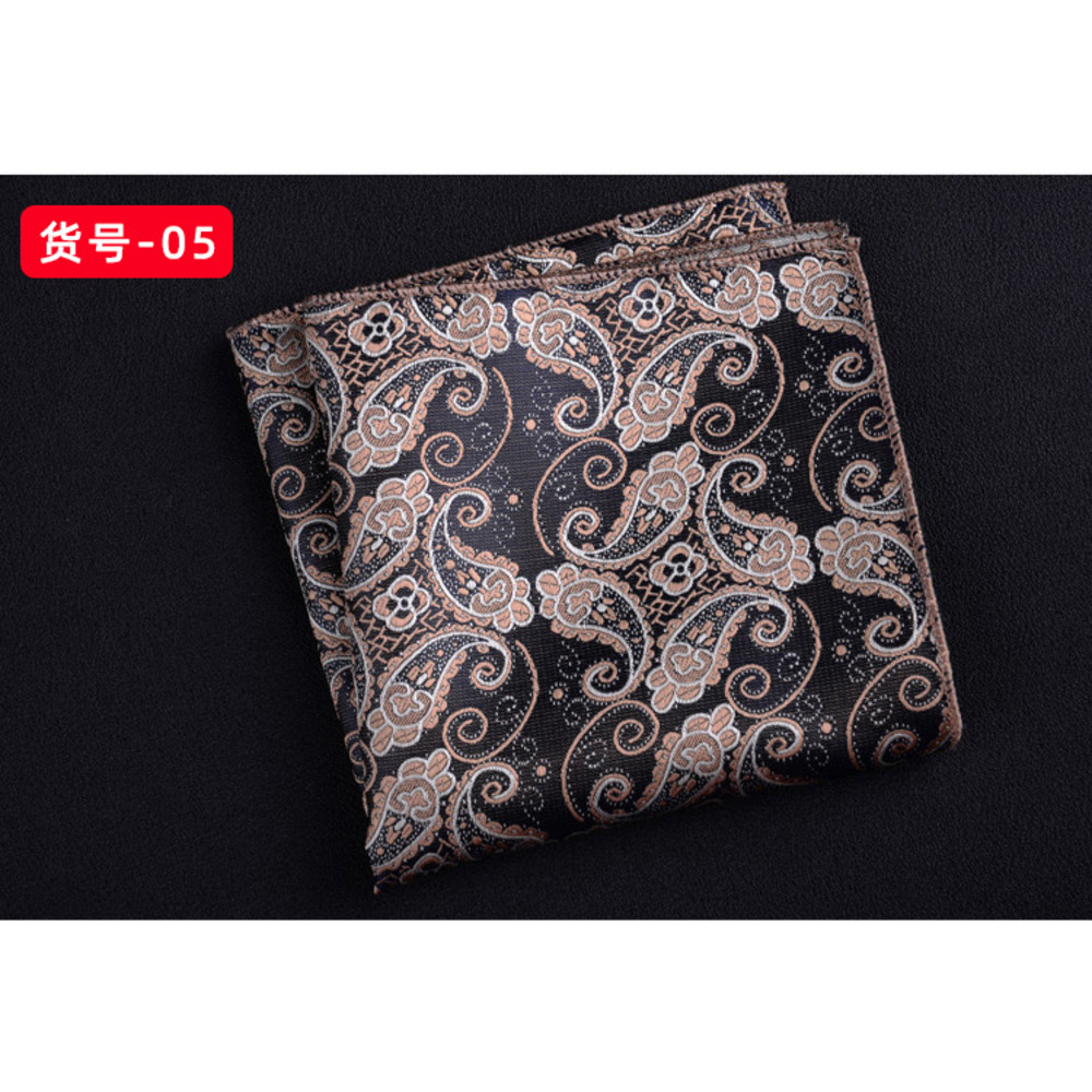 ポケット付きポリエステル生地,23cm,正方形,刺jac, ジャカード,男性用