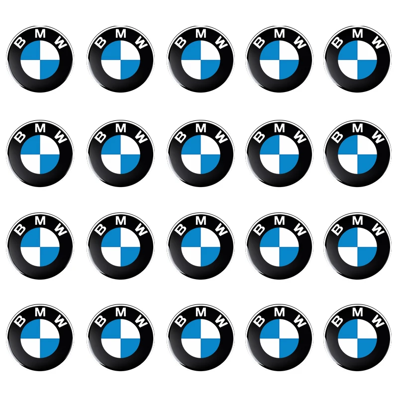 5/10 Uds. Pegatinas con emblema de llave de coche de 14mm, calcomanías con logotipo de llave de Control automático para BMW M M3 M5 M6 M2 X1 X2 X3 X5 X6 X4 E30 E39 46 E53 E60 G30