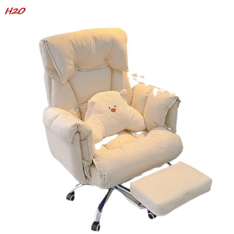 H2O House Lazy Sofa Computer Chair E-sports Chair Home Chair Backrest Can Lie In The Bedroom Internet Office Chair Cat Paw Cloth