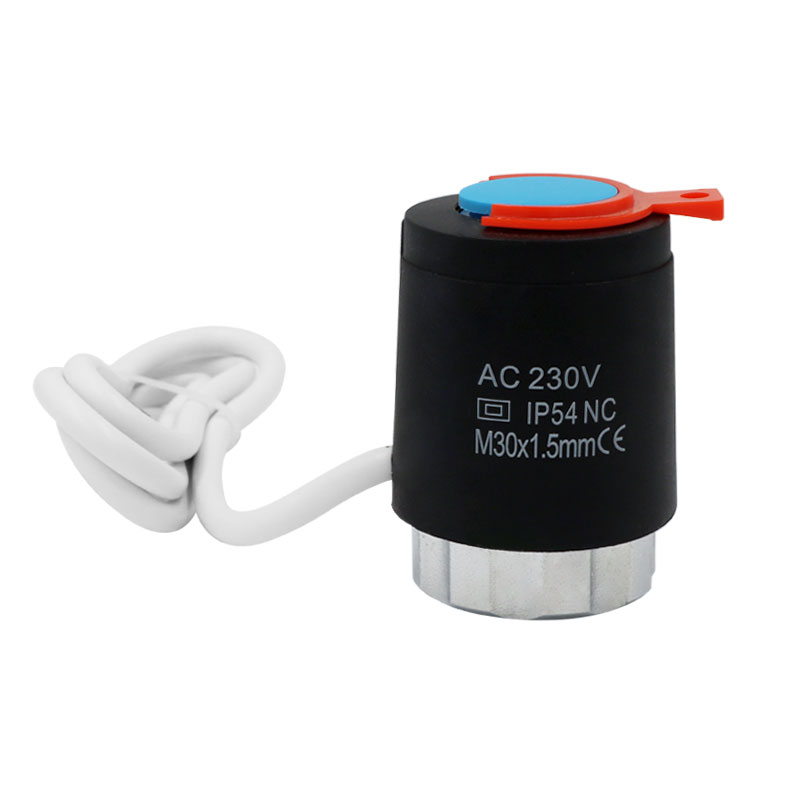 Radiador térmico bonde do atuador 230v para a válvula n58a do nc do aquecimento underfloor do coletor
